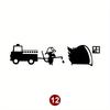 Lovely Mouse Black Car Decals Auto Window Bumper Body Removable Vinyl Decals Animal Auto Accessories Water-Repellent Ornament