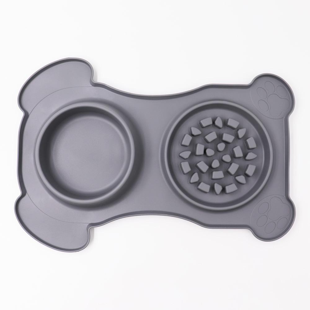 Platinum grade silicone comes with suction cup, pet plate foldable pet placemat, pet placemat