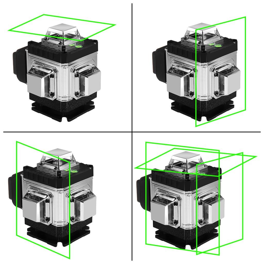 16 Lines 4D Laser Level Green Line SelfLeveling 360 Horizontal And Vertical Super Powerful Green Laser Level APP Control New