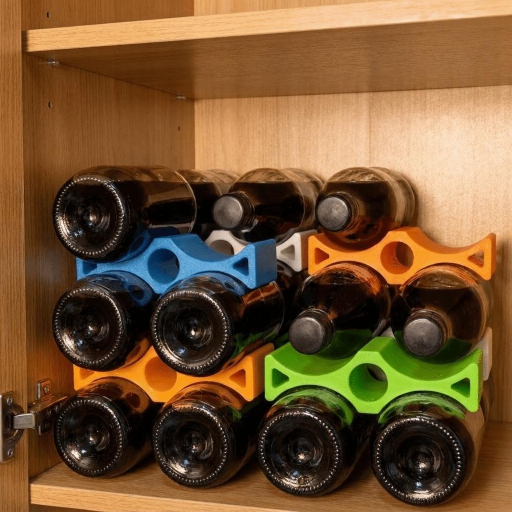 Stable Beverage Can Holder Plastic Soda Can Stacker Simple Can Stacker Organizer for Kitchen