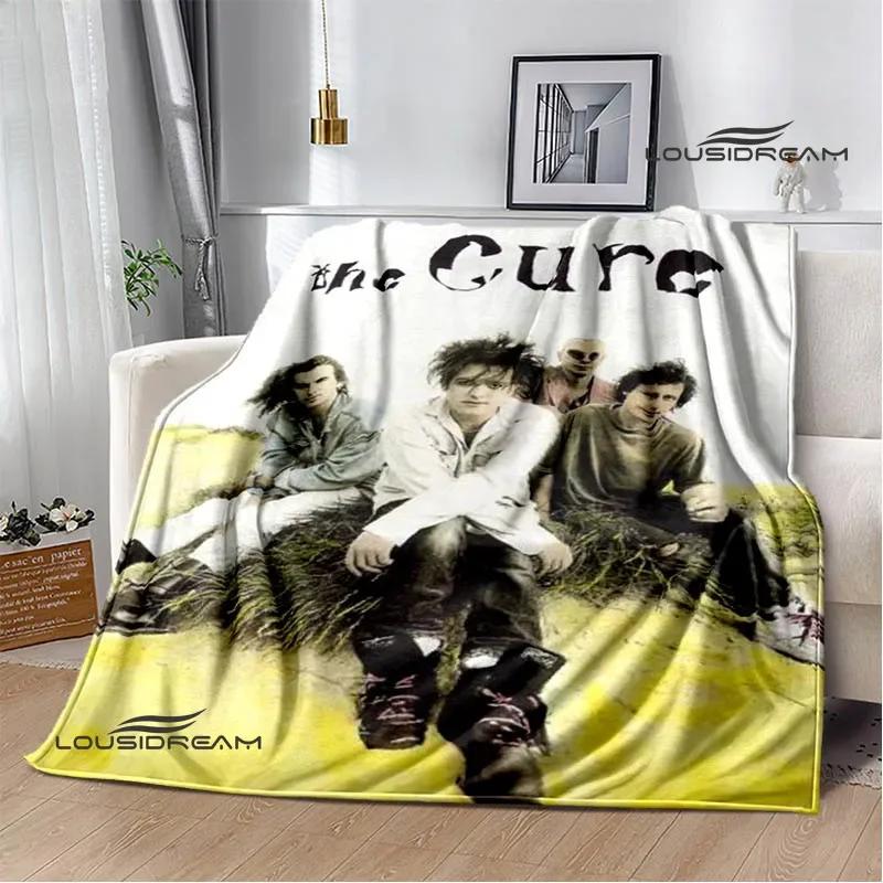 Rock band The cure Printed blankets picnic blanket Warm Flannel blankets Soft and comfortable blanket bed linings Birthday Gift