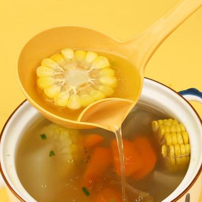 1 peça 31cm Ferramentas de Cozinha Concha para Sopa Peneira de Plástico Colher dosadora de Óleo Colher Separadora de Sopa de Óleo Ferramentas de Cozinha