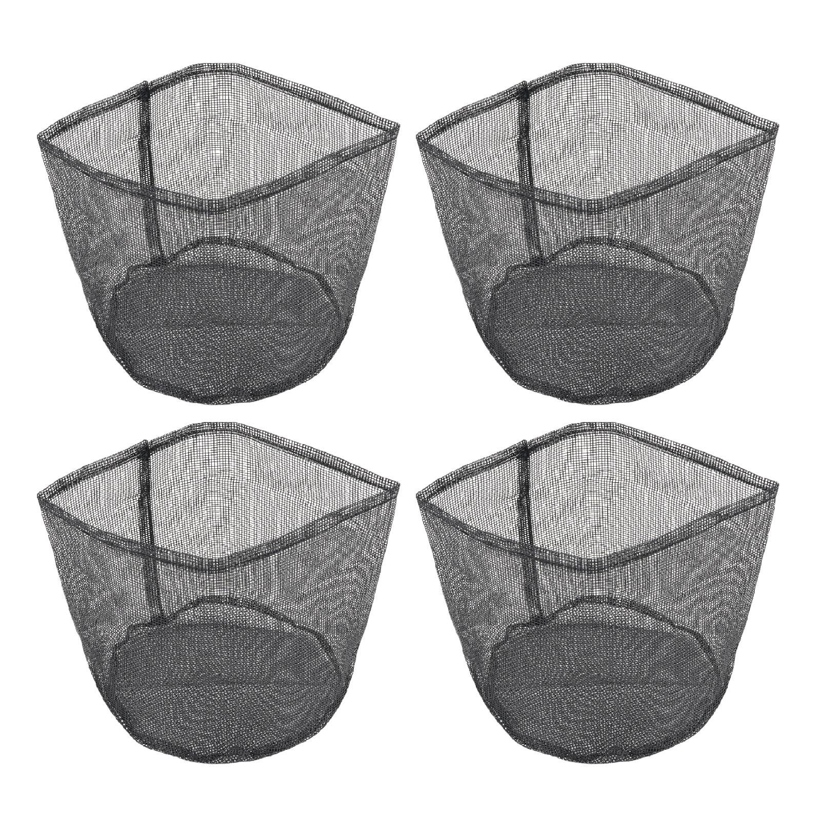 Mfyspace Unisex 4Pcs Aquatic Pond Planting Bags Reusable Pvc Mesh Water Garden Pond Plant Pot Breathable Lily Plant Pots For Pond Bog