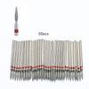 50Pcs Diamond Milling Cutter For Manicure Electric Nail Drill Bits Accessory Pedicure Machine Nail File Gel Remover Tool