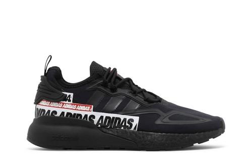 adidas ZX 2K Boost  Bold Logo Graphic - Black  FX7038 Men s Shoes 37 чёрный