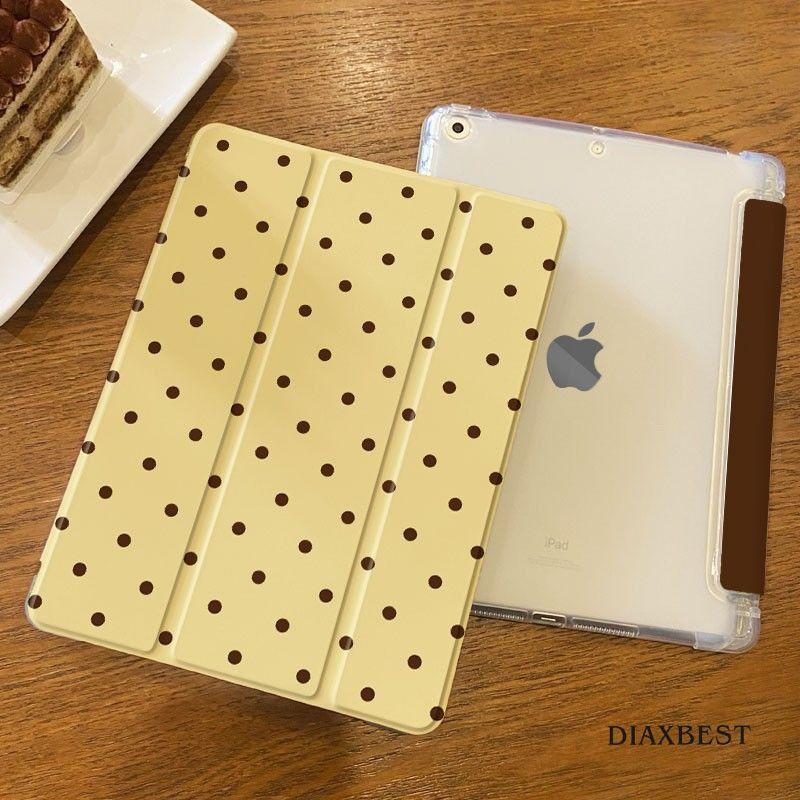 Korea Kleurrijke Polka Dots Tablethoes Voor iPad Pro 11 13 M2 M4 M3 10.2 5e/6e 7/8/9/10/11e Mini 6 7 Air 3 4 5 6 Standaard Cover iPad Air 4 5 10.9in