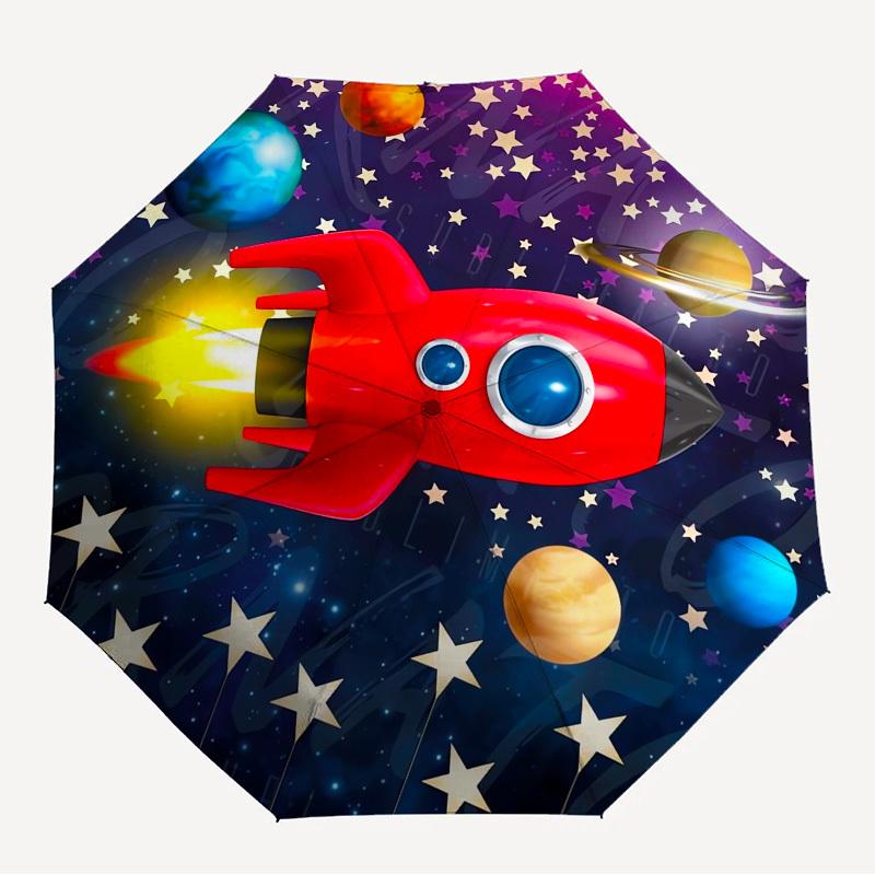 

1pc Rocket Galaxy Themed High-quality Umbrella,Automatic Opening and Closing Umbrella,Multi-functional Umbrella G0811130