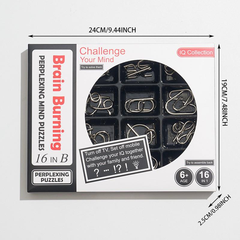 IQ Toys 8-teiliges Puzzle-Set - TikTok Trend Interlocking Rings