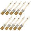 Hakeichi Rack Wooden White Pig Set of 10 Gold-Wrapped Brush, Handle, Bristle, 30mm,