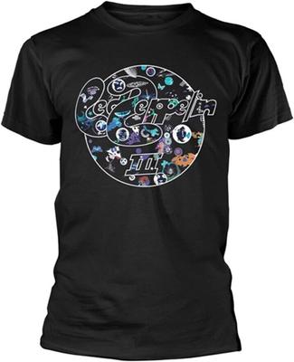 Datum Ledzeppelin III Circle Black Tee Men T Shirt Funny Gift for Men Vintage HOT Black