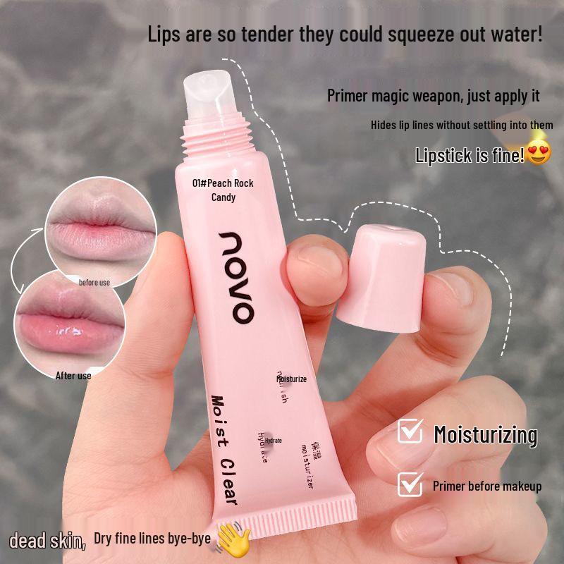 NOVO Lip Balm for Women - Autumn/Winter Hydration: Prevents Dryness, Removes Dead Skin, Fades Lines, Primer and Care.
