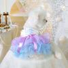 PETCIRCLE Pet Dress Set Dog Cat Starry Dreamy Tulle Skirt Veil Combo