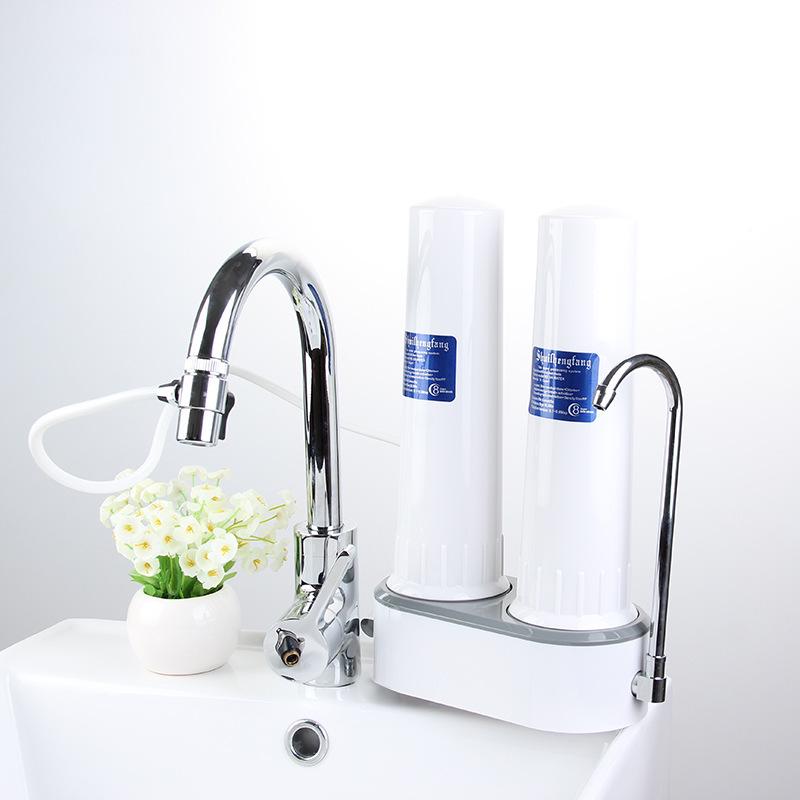 Home Water Purifier Kitchen Faucet Filter - Double Stage Filtration, Large Flow, Direct Drinking