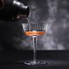 INF07 Crison Stripe Series Cocktail Cup Martini Cup Champagne Cup Crystal Glass Material Handmade