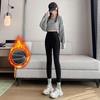 Damen Winter 2025 High Waist Bauchkontrolle Samt Verdickt Schlankmachende Hose - Vertikale Streifen, Hohe Elastizität