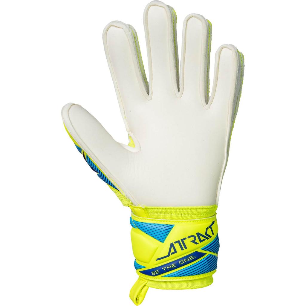 Reusch Goalkeeper Gloves 5662215 Attract Advance Junior Safety Blue Size 5 (2005) Yellow/Sharp