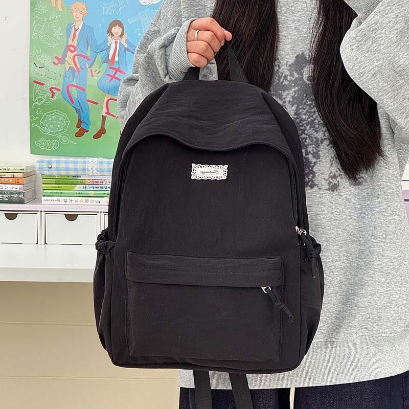 Schoolbag fashion high sense large capacity bag women's 1011 new super fire shoulder support simple casual backpack