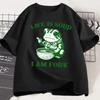 Summer men's Life Is Soup I Am Fork English printed T-shirt. Fun frog Summer short-sleeved camiseta hombre9