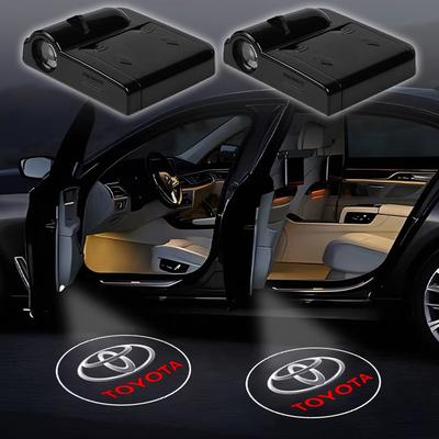 2X LED Car Welcome Logo Light Door Projector Light for Prado Yaris Hilux Verso Fortuner Supra Corolla Camry Accessories