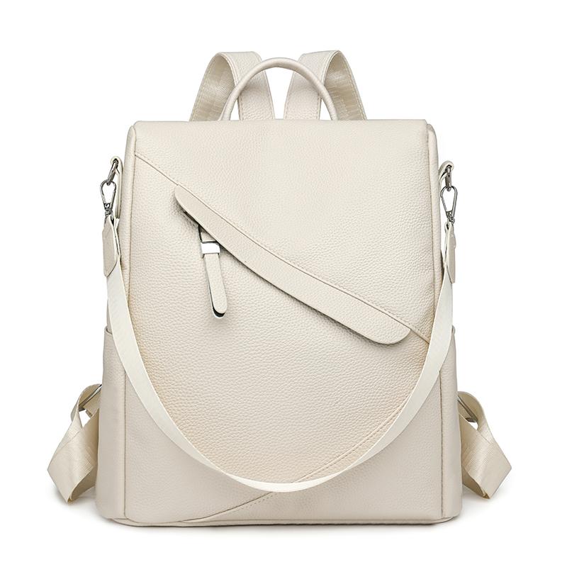 Outdoor Travel Bag PU Women's Large Capacity Backpack Multifunctional Shoulder Bag