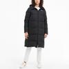 Puma Daunenjacke mit Logo-Aufdruck und Buchstaben-Reißverschluss, langärmlig, mit Kapuze, Damenjacke, Schwarz 585107-01