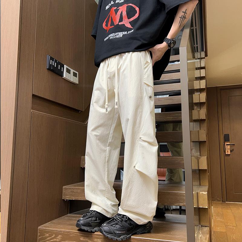 

Весенне-летние новые мужские брюки-парашютисты, мужские уличные свободные прямые широкие брюки, брюки для мальчиков 8XL