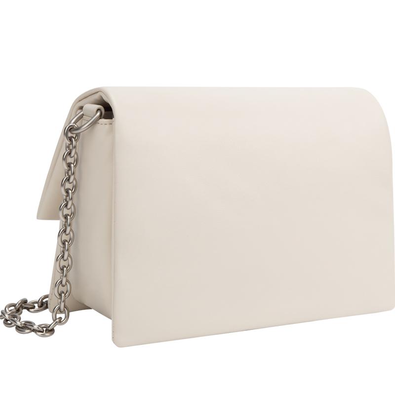 New CALVIN KLEIN Synthetic Material Crossbody Bag Women's Egg Shell Yellow DH3571-QDV