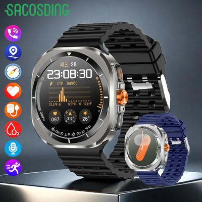 SACOSDING Orologio 7Ultra Smartwatch per Uomo e Donna HD AMOLED Chiamata Vocale GPS Tracker Bussola Orologio Sportivo Sfera Personalizzata Nuovo
