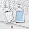 Photo Card Storage Sleeve Metallic Card Protector Silver Snowflake Card Holder Dust-Resistant For K-Pop Merchandise Fans