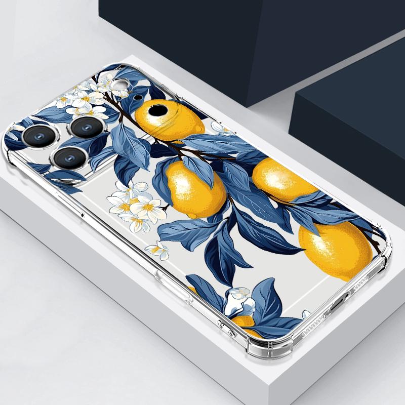 

Силиконовый чехол для телефона с рисунком вишни Для iPhone 17 Pro Max 16 15 Pro Max 14 13 12 Pro Max 11 Ударопрочный Мягкий ТПУ Прозрачная крышка iPhone17