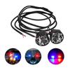 Motorcycle Mirror Lights Mini LED Turn Signal Indicator 12V Red Blue Strobe Light Motorcycle Police Warning Flashing Light