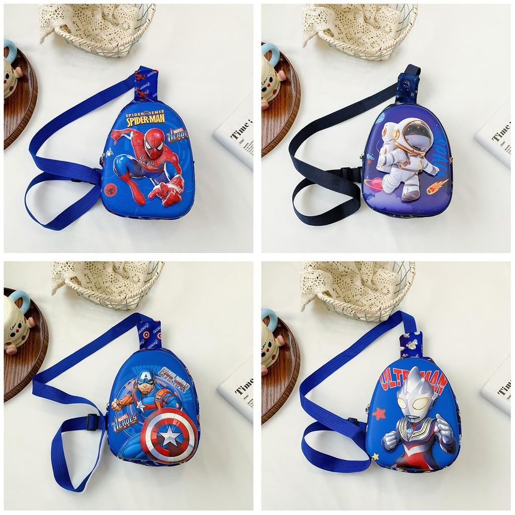 Superhero Cartoon Printed Shoulder Crossbody Chest Bag Outdoor Casual