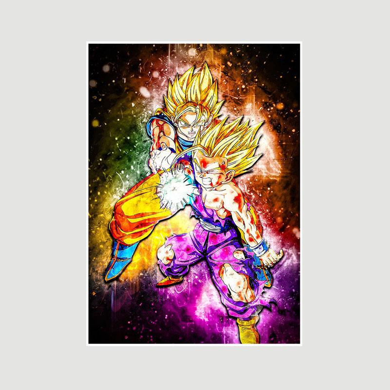 

Класичні аніме Dragon Ball Плакати Білий папір Вінтажні плакати Декор HD Друковані настінні картини Розпис інтер єру Фреска Вітальня Прикраси Картинки 30x21cm