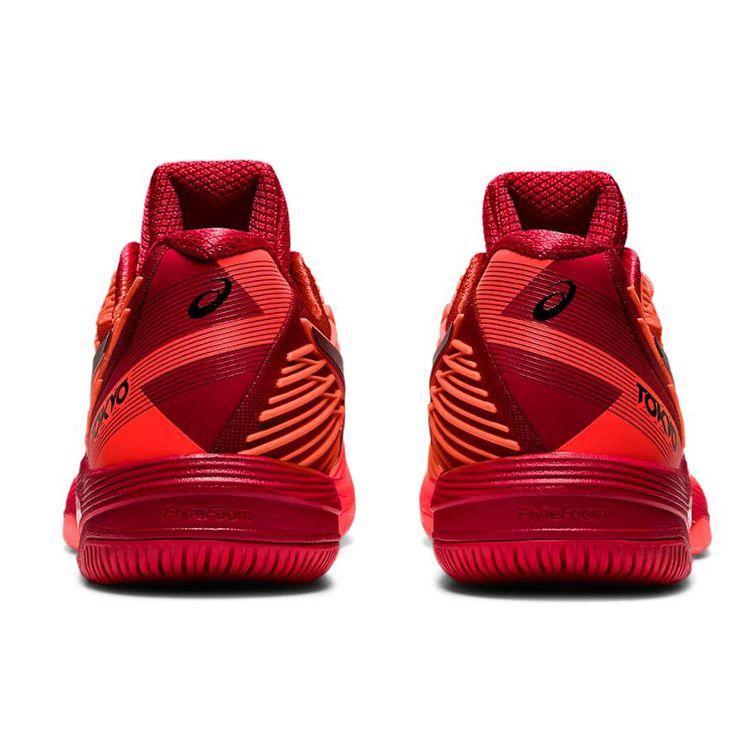 Asics Solution Speed FF 2 Bequem Leicht Langlebig Atmungsaktiv Niedrig geschnitten Laufschuhe Damen Sneaker Rot Schwarz 1042A181-701