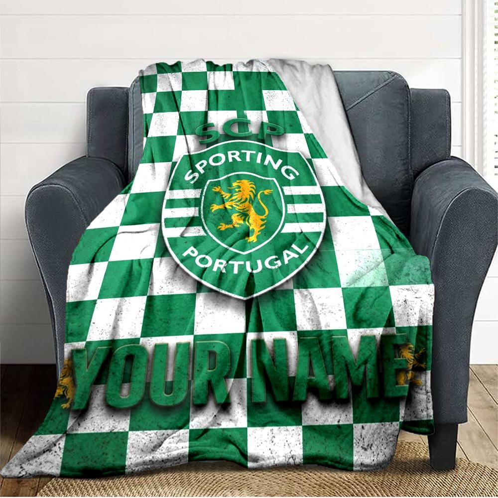 Name Custom Sporting CP Print Flannel Blanket High Quality Warm Comfortable Cover for All Seasons Perfect for Gifts Home Decor