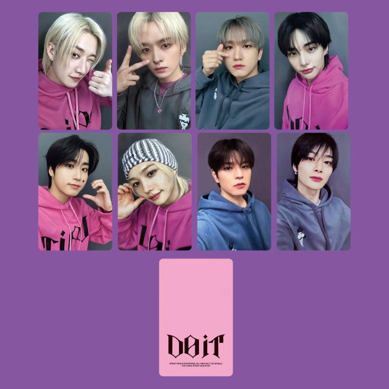 Skzoo Stray Kids DOIT KARMA Pop Up Fotokort Hyunjin Bang Chan Han Idol Samlarvärda Merch-Kort För Fans Samlarpresent