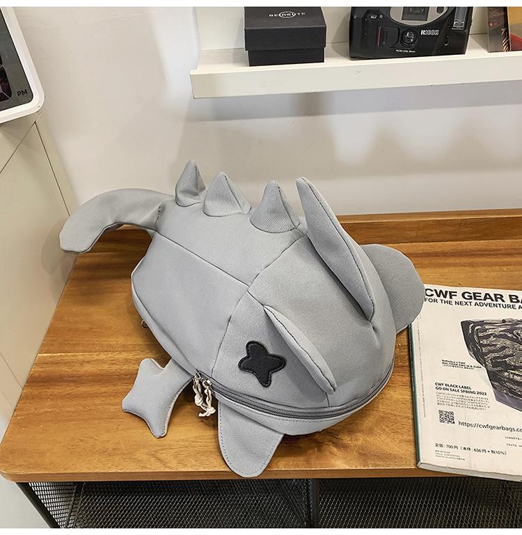 Schoolbag Internet celebrity men and women cartoon plush doll backpack niche design sense cycling backpack personality trend travel bag