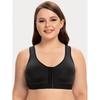 2025 Plus Size Front Buckle Wireless Bra for Women in Europe and America