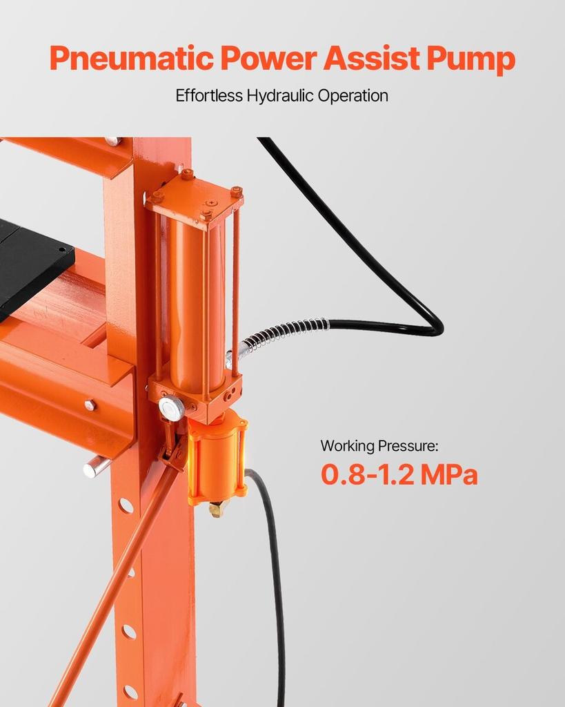 20 T Hydraulic Shop Press Hydraulic Press with Press Plate for Bending