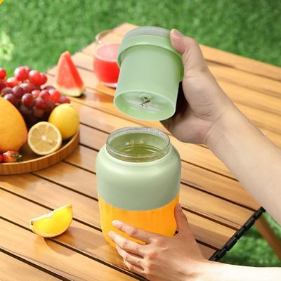 Multi-function Portable Mini Juicer Durable Dual Use Automatic Juicer with Replacement Lid Large Capacity Fruit Mixer Bottle