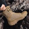 Outdoor Hiking Shoes Men Comfortable Wear-resistant Combat Boots Men Thick-soled Shock-absorbing Casual Ankle Boots Men