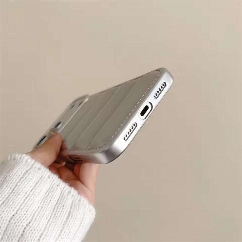 Luxury Down Jacket Silicone Shockproof Case For iPhone 17 Air 16 E 15 Plus 14 13 12 11 Pro Max Winter Colorful Soft Puffer Cover