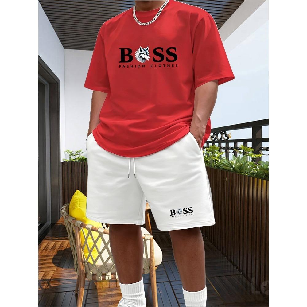 Men's Two-piece Sportswear Short Sleeved T-shirt and Pants Set Running and Fitness Sportswear 2026 Summer Big Discount