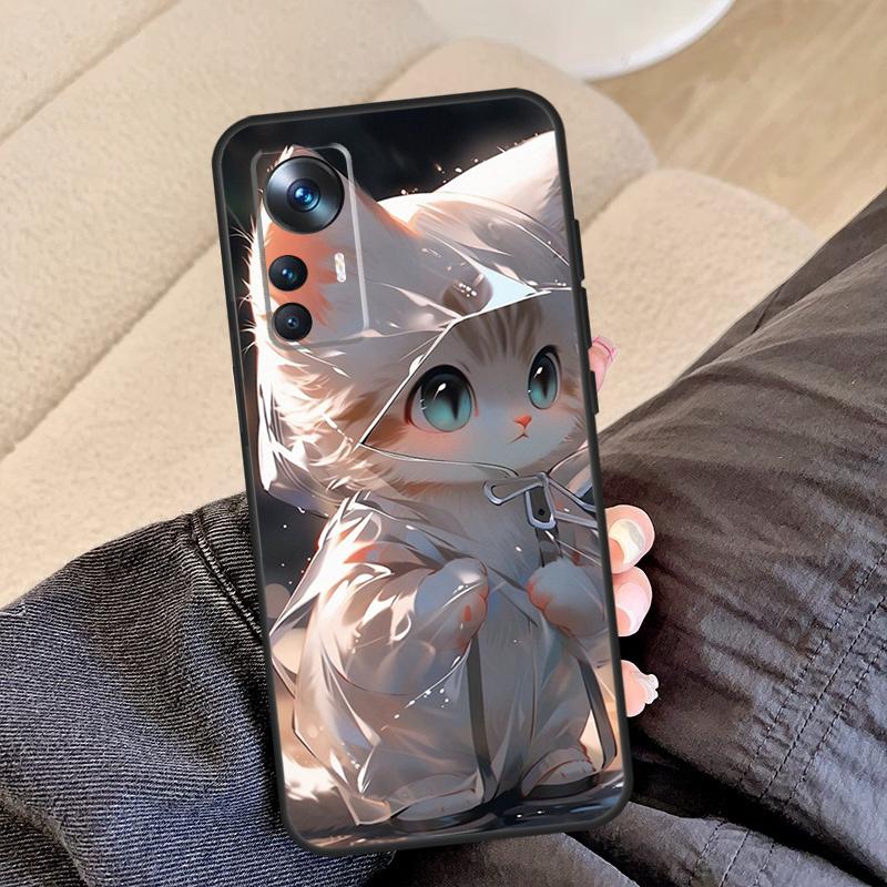 Funny Cute Cat For Xiaomi POCO C65 F5 X5 X4 X3 Pro F3 F4 M5s Mi 14 13 Pro 11T 12T 13T 12 Lite Phone Case