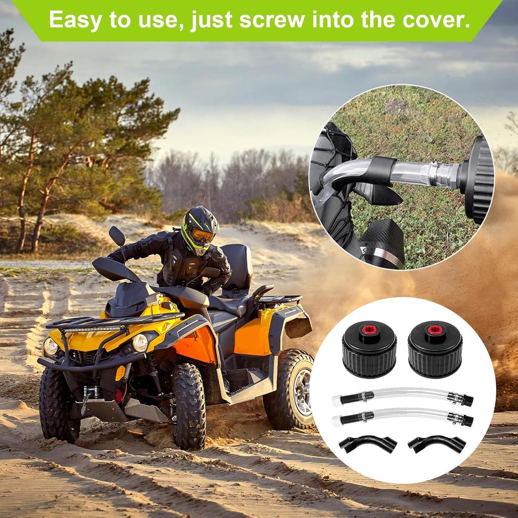 2 Set Of Racing Fuel Filler Hose Kits, PVC, Black, Transparent, 37 X 15 X 8 Cm, 460G, 2 Count, HARDWARE TUBING, Automotive Fuel Hoses, Includes 2