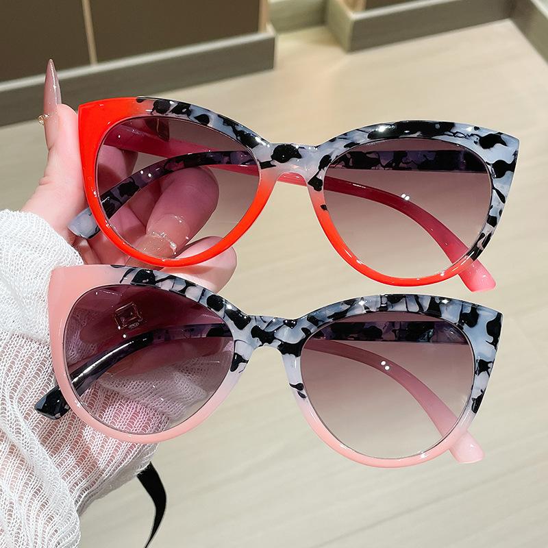 Retro Fashion Cat Eye Presbyopia Glasses Fashion Gradient Reading Glasses UV Resistant Sunglasses 0 To+4.0