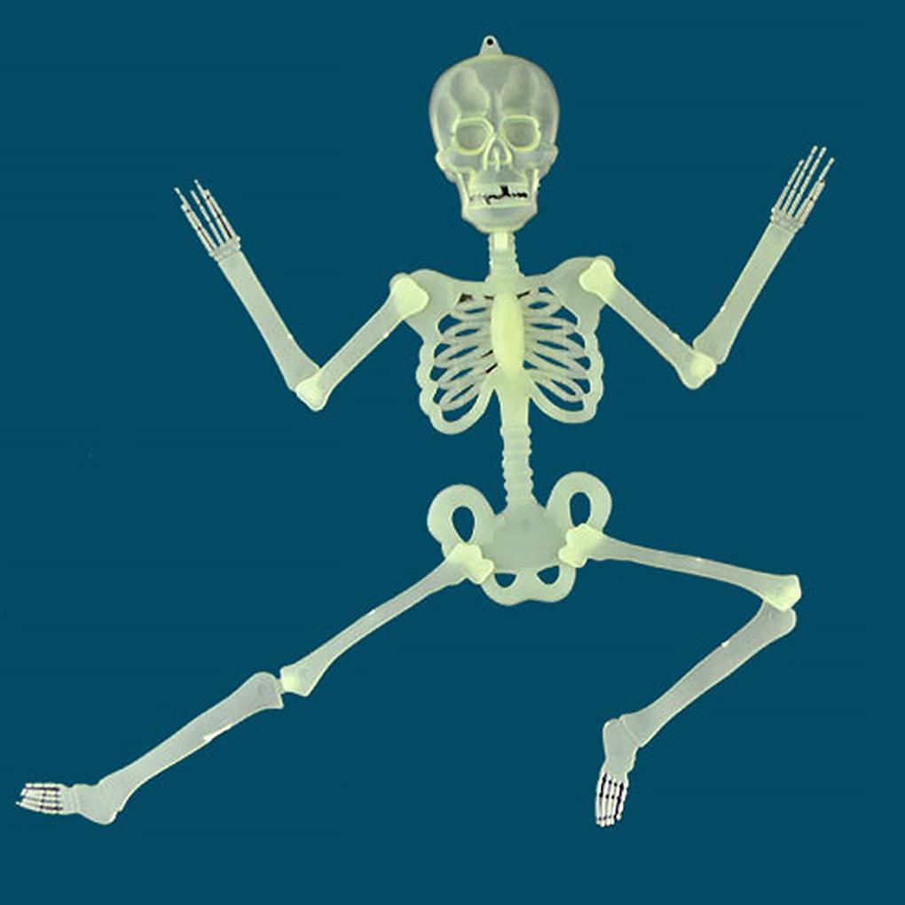 Halloweenowy Szkielet Świecący Straszny Wiszący Rekwizyt Horror Zewnętrzna Dekoracja Ścienna na Imprezę