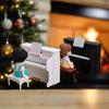 Toy Mini Piano Furniture for Dollhouse, Adorable Simulated Musical Instrument Model for Cute Playhouse Scene