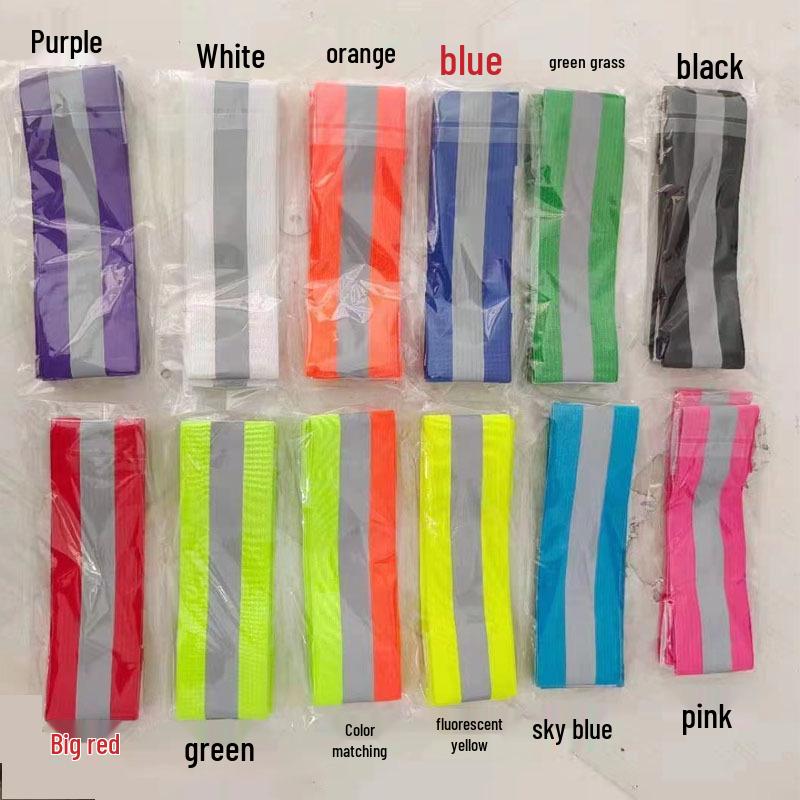 "Reflective Safety Wristband and Armband for Night Running and Cycling - Elastic Vest" 