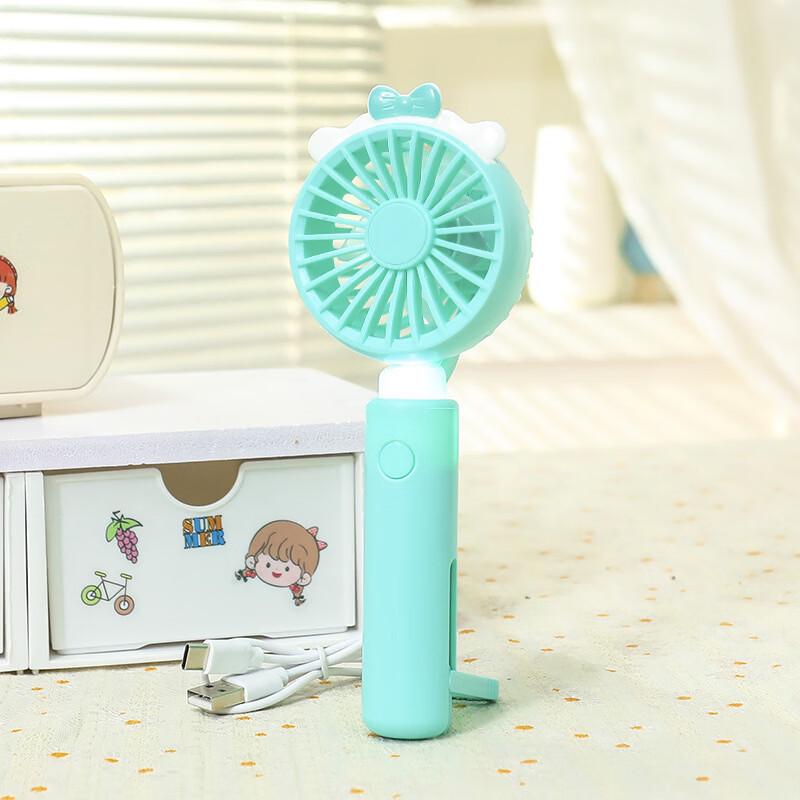 LINGPAN Portable USB Rechargeable Handheld Mini Fan (5-Pack, Random Colors)